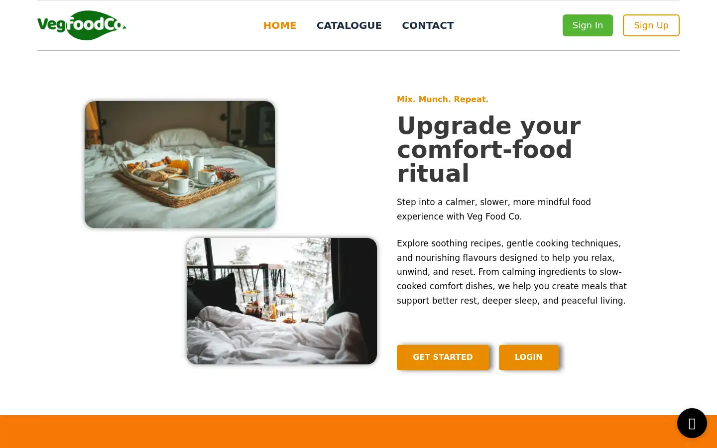 Screenshot of vegfoodco.com