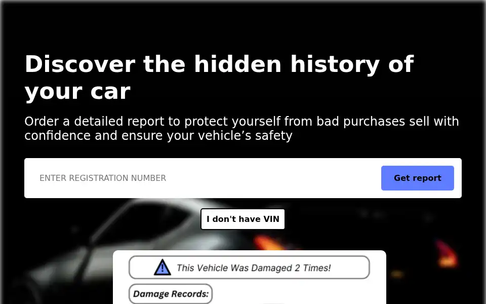 Screenshot of vehicleschecker.com
