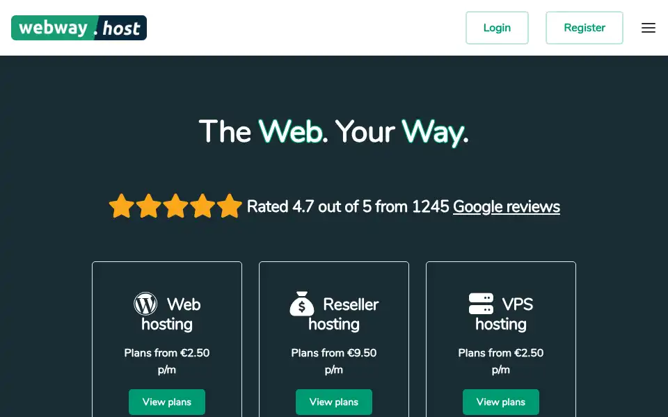 Screenshot of vehost.co.za