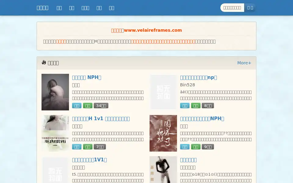 Screenshot of velaireframes.com