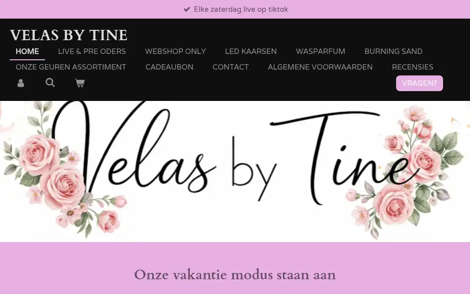 Screenshot of velasbytine.nl