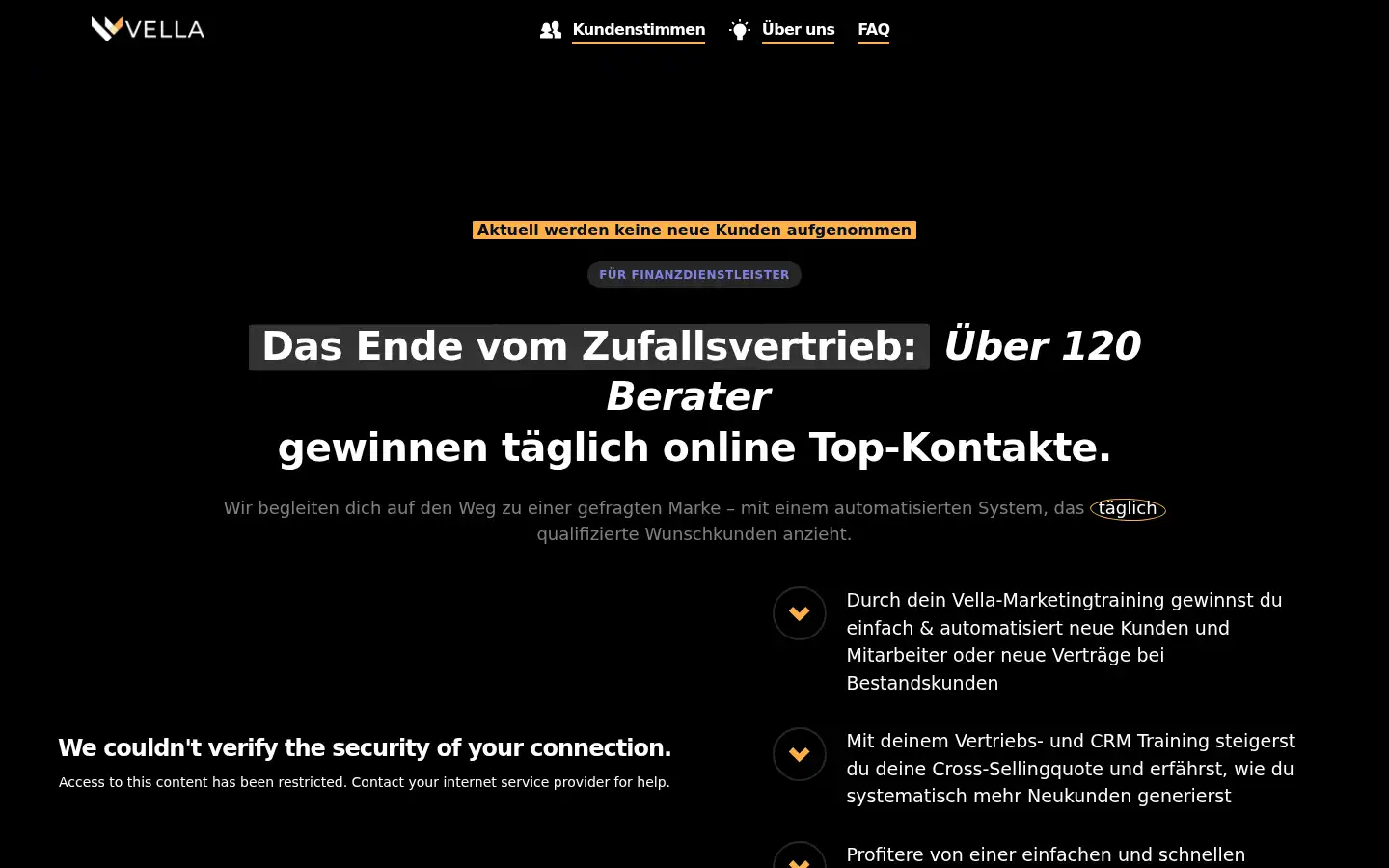 Screenshot of vella-consulting.de