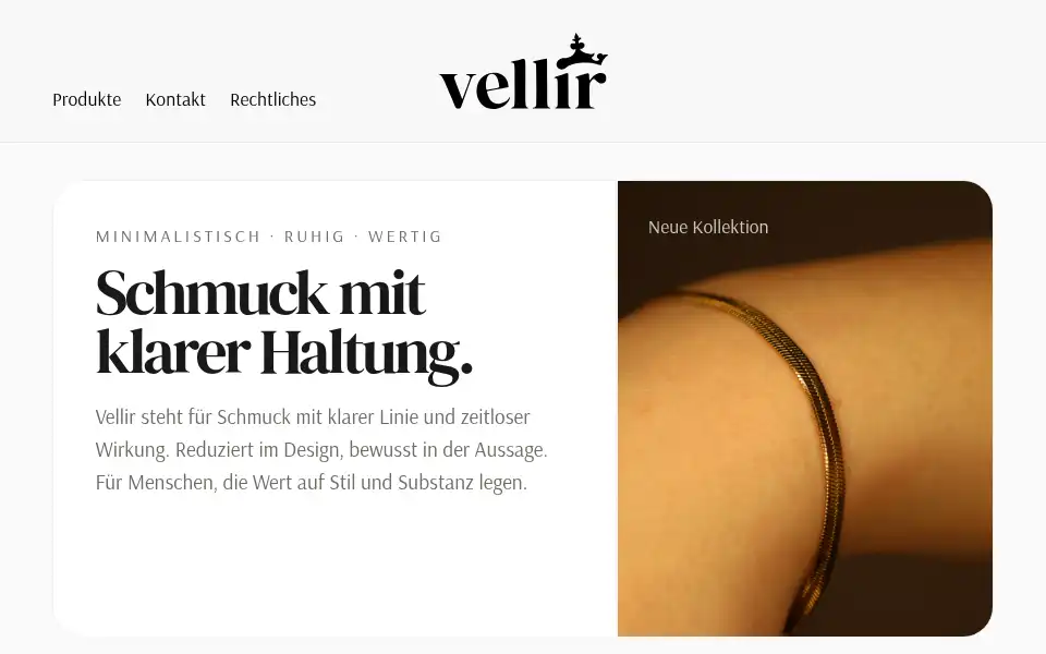 Screenshot of vellir.de