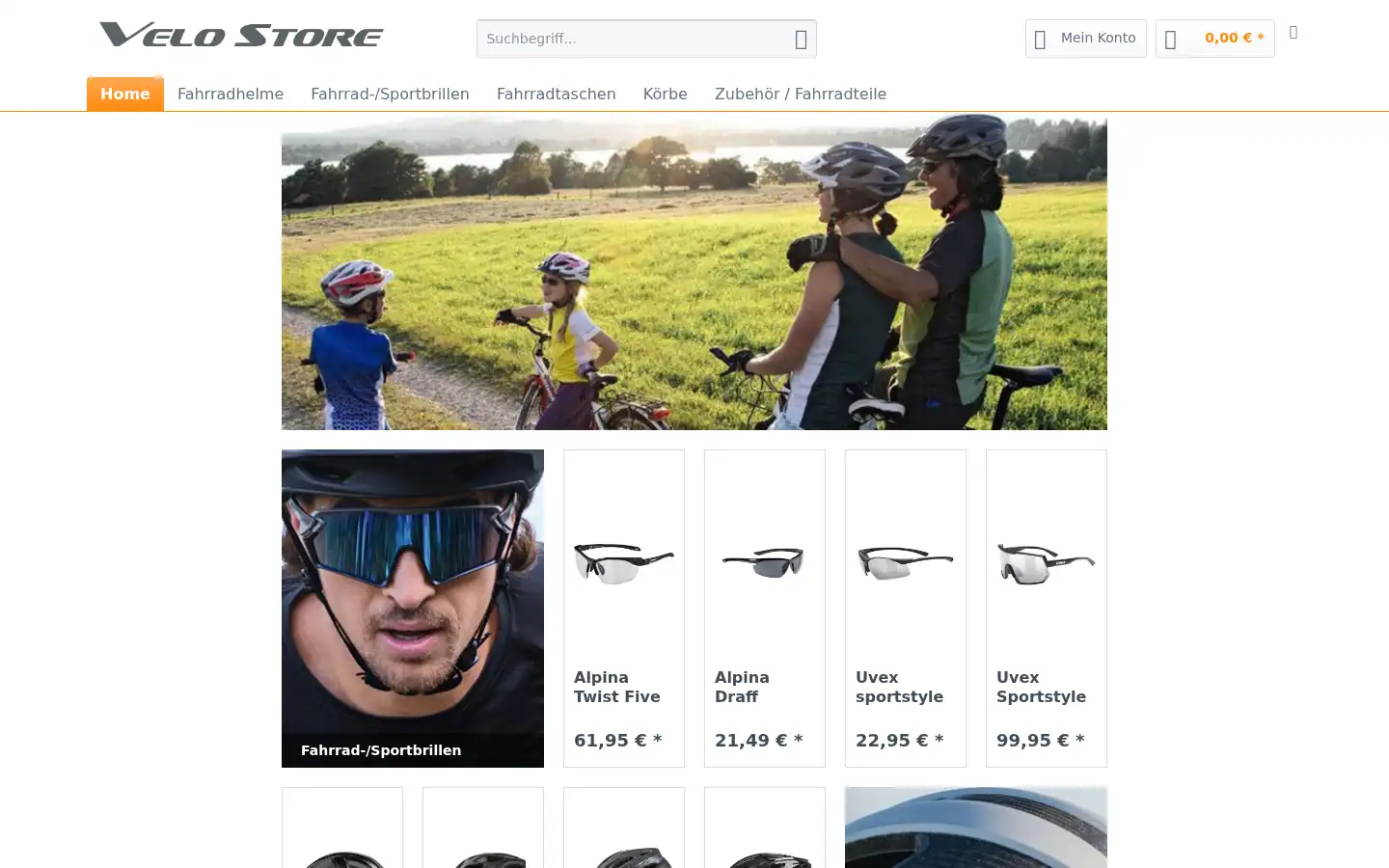 Screenshot of velo-store.de