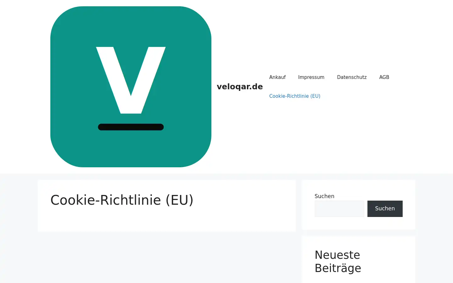 Screenshot of veloqar.de
