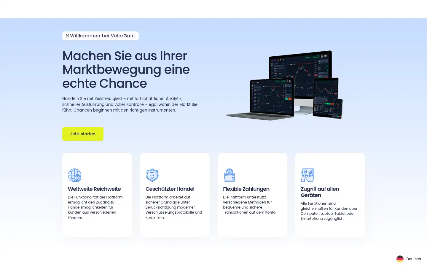 Screenshot of velorgain.com