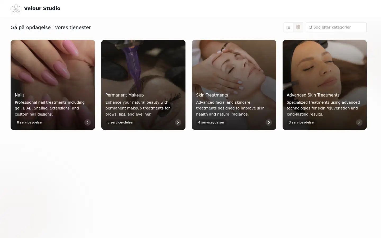 Screenshot of velourstudio.dk