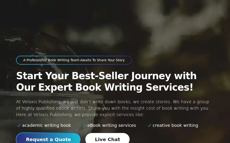 Screenshot of veloxispublishing.com