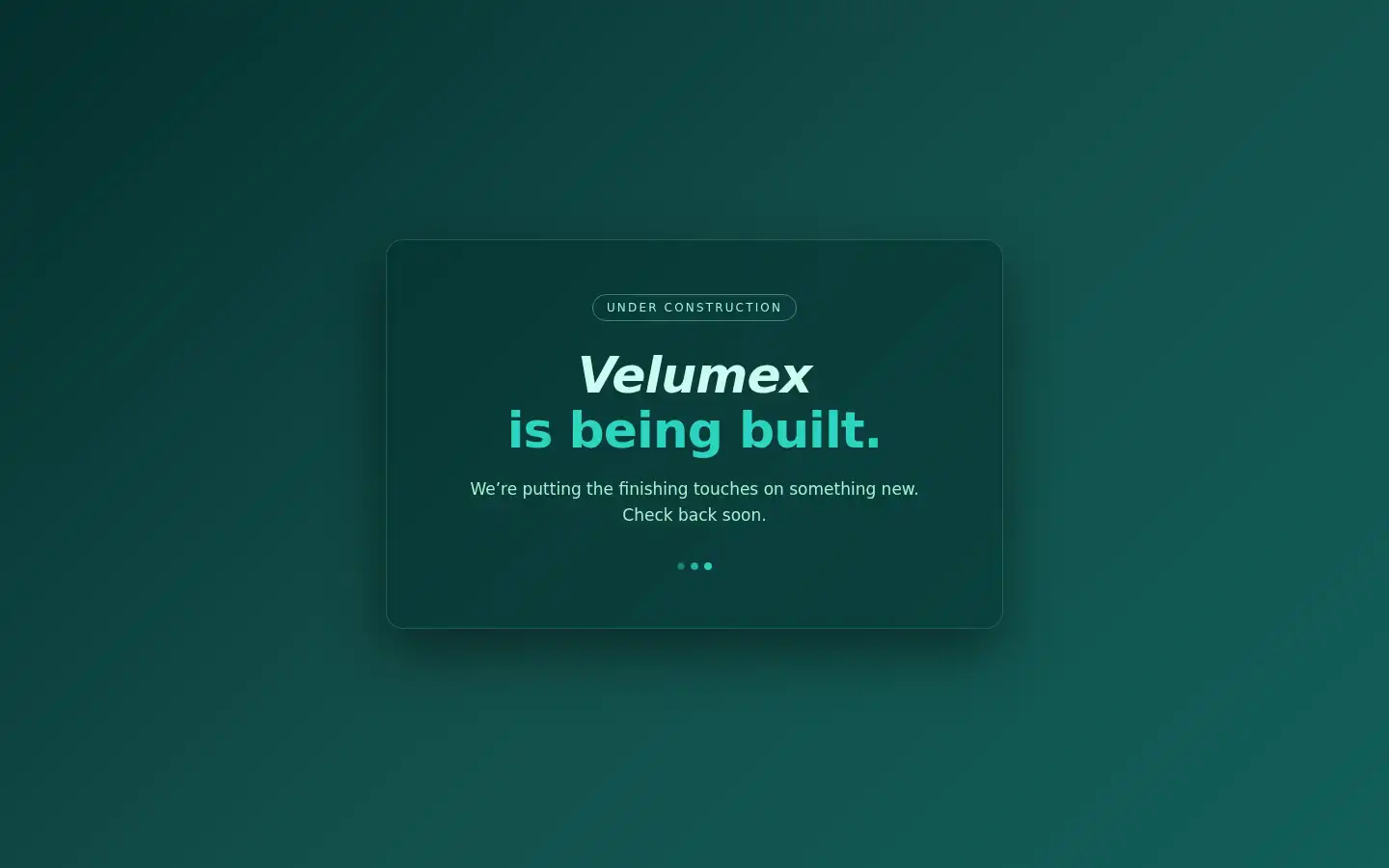 Screenshot of velumex.com