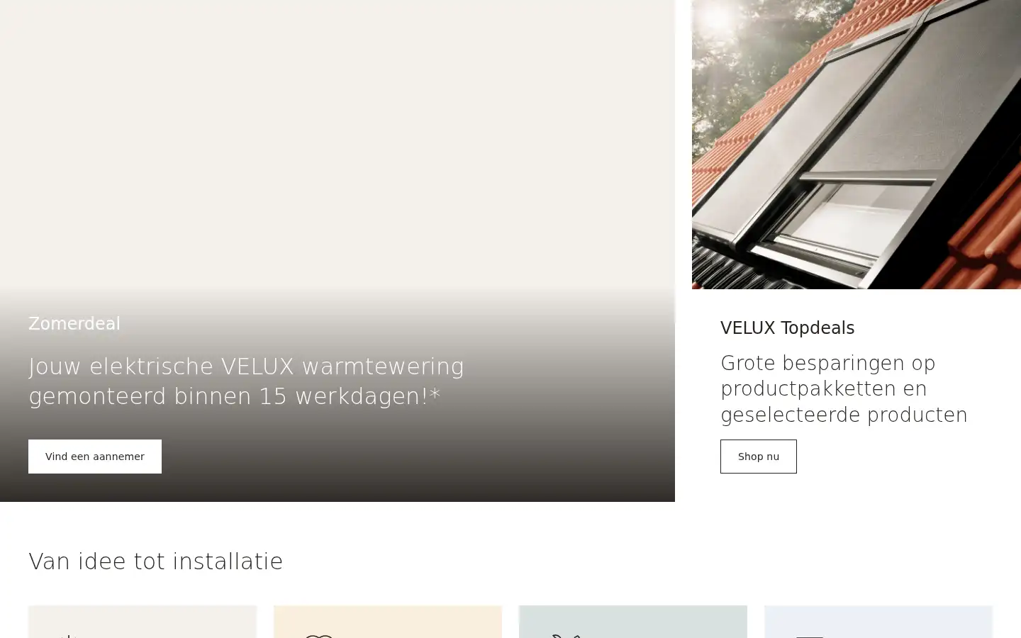 Screenshot of velux.nl