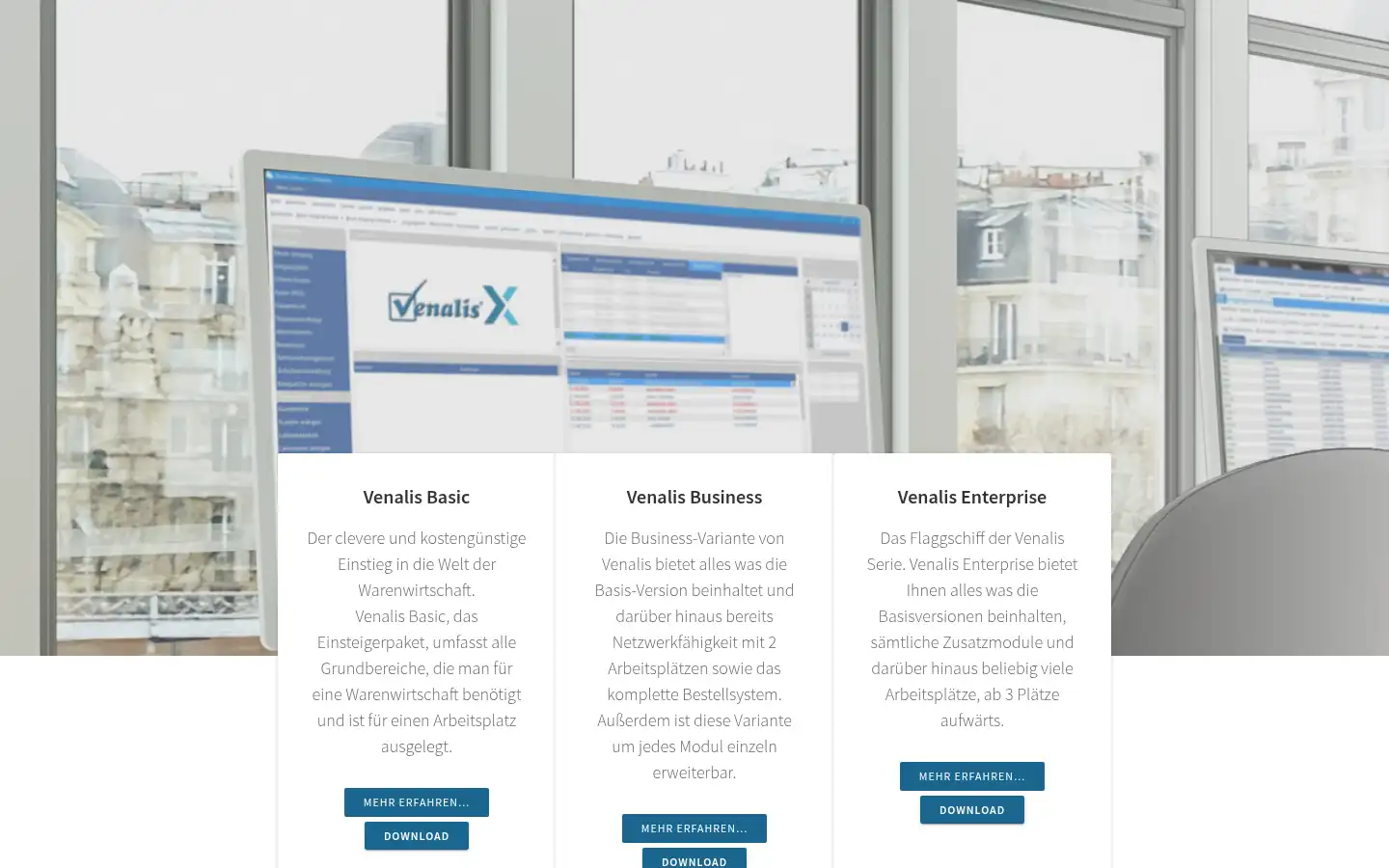 Screenshot of venalis.de