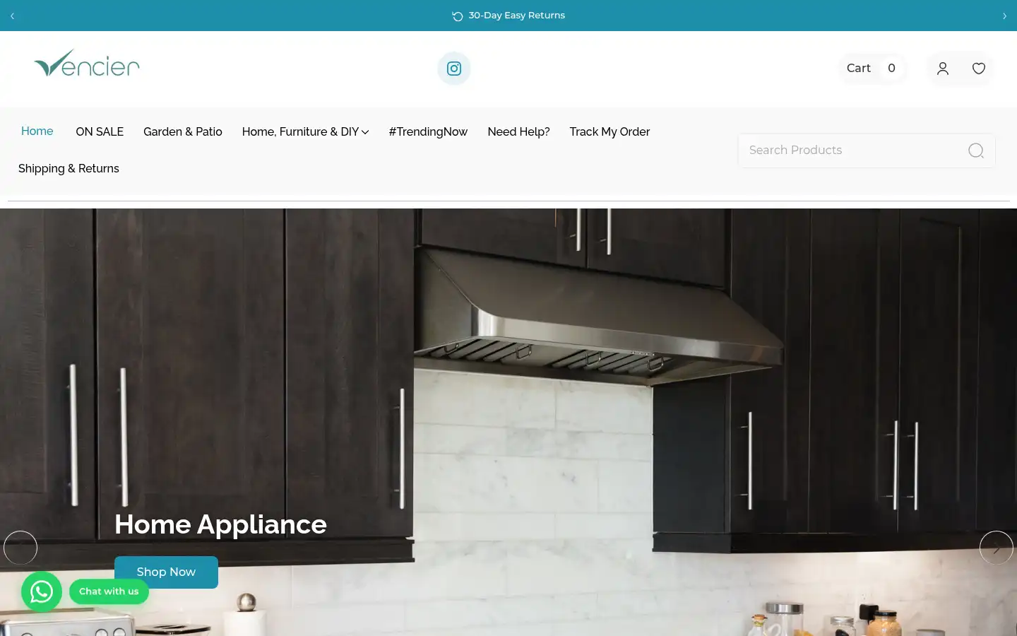 Screenshot of vencier.co.uk