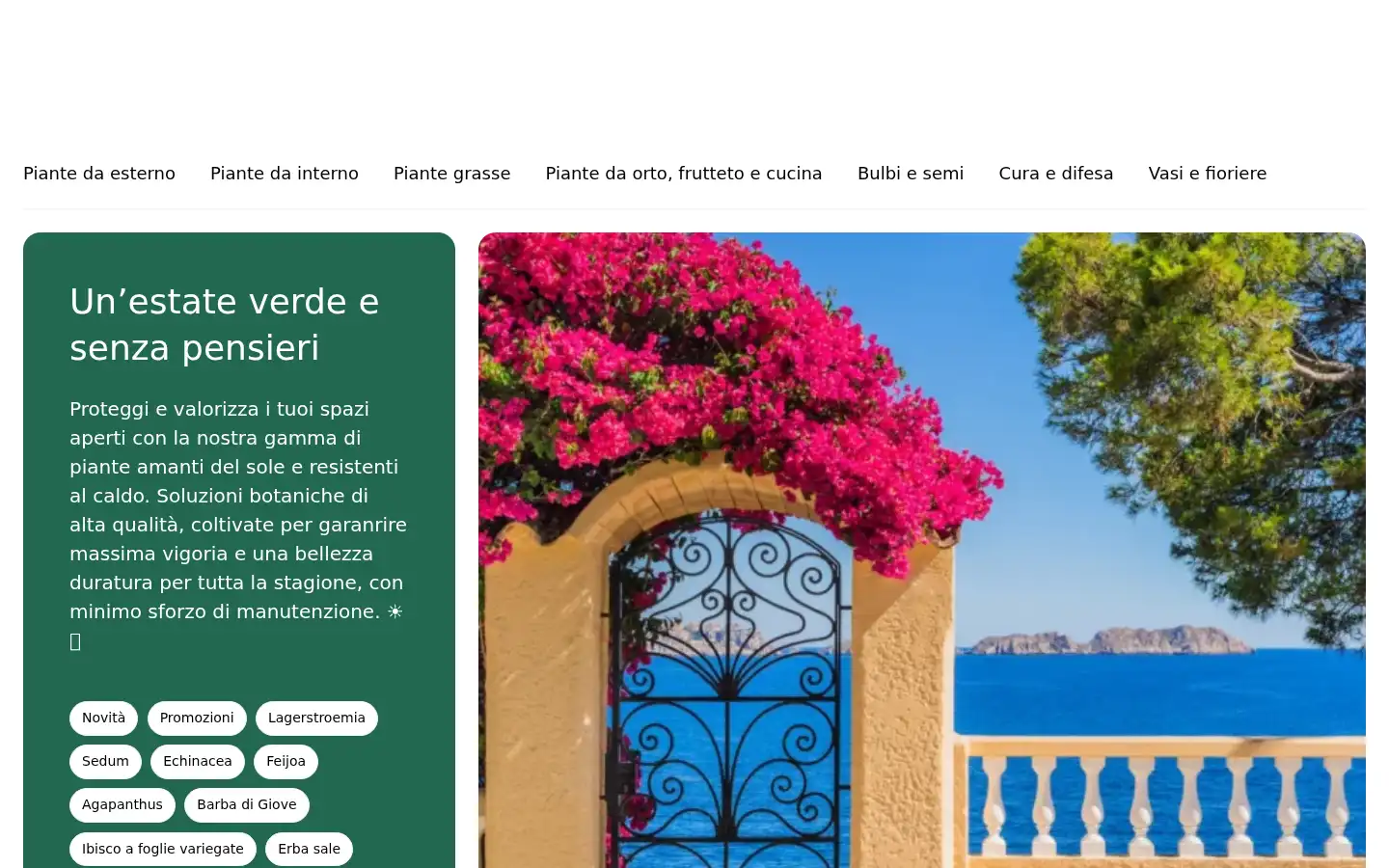 Screenshot of venditapianteonline.it