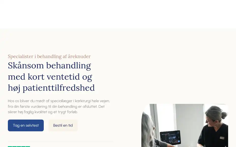 Screenshot of venecenter.dk