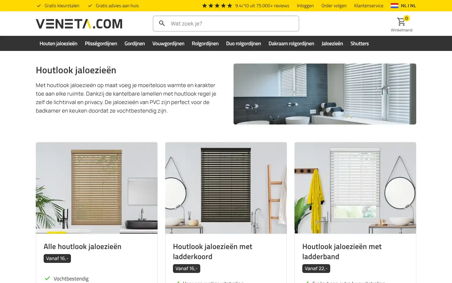Screenshot of veneta.com