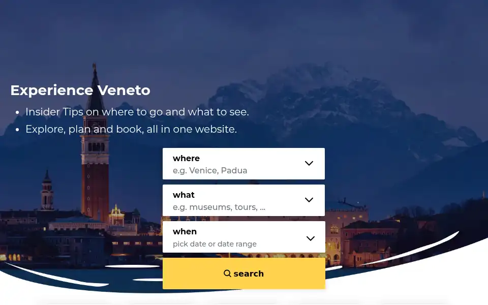 Screenshot of venetoinside.com