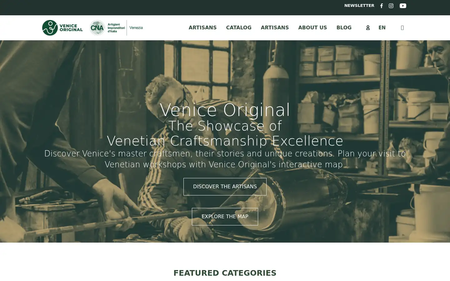 Screenshot of veniceoriginal.it
