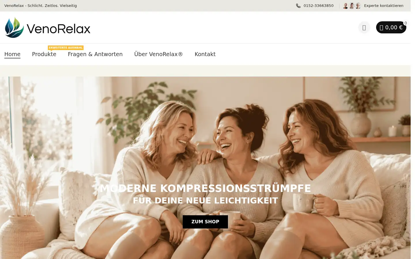Screenshot of venorelax.de