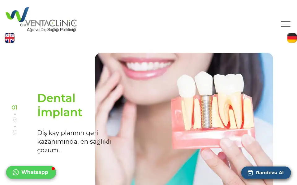 Screenshot of ventaclinic.com