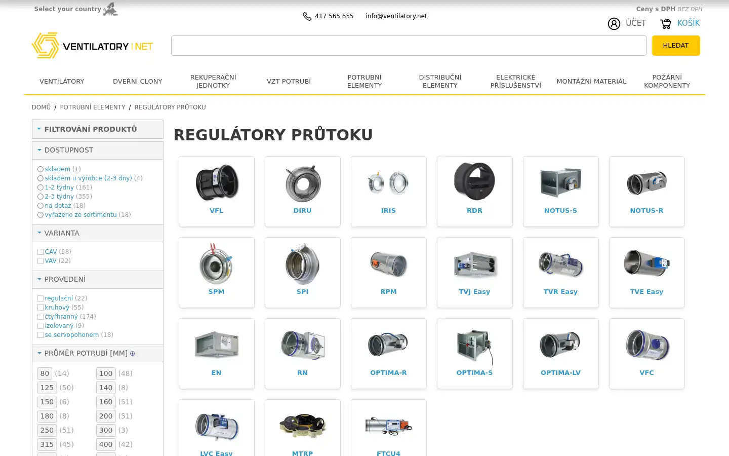 Screenshot of ventilatory.net