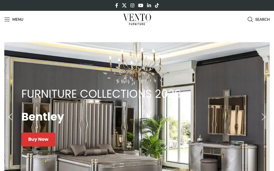 Screenshot of ventofurniture.com