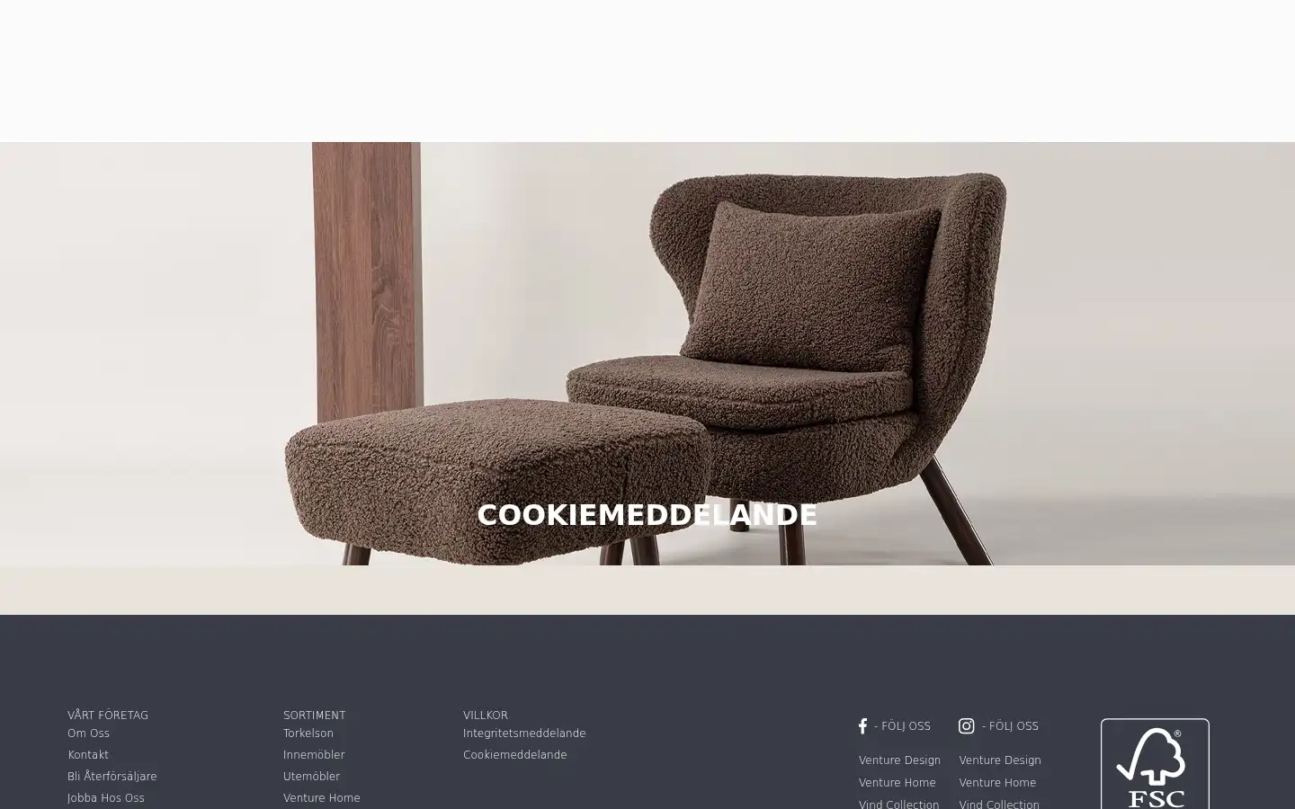 Screenshot of venturedesign.se