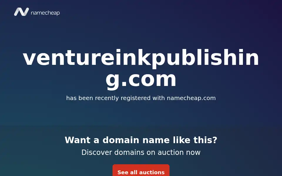 Screenshot of ventureinkpublishing.com