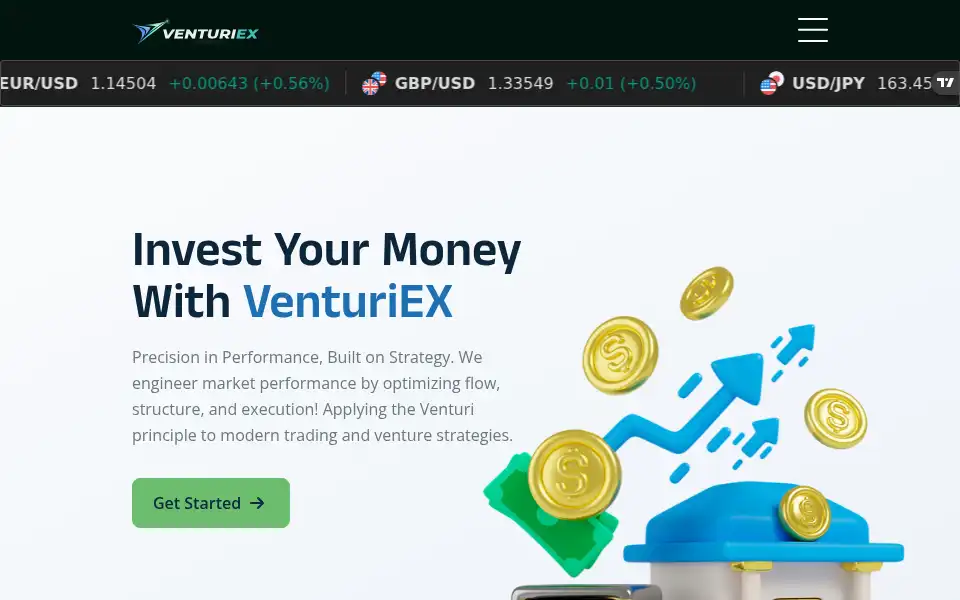 Screenshot of venturiex.co