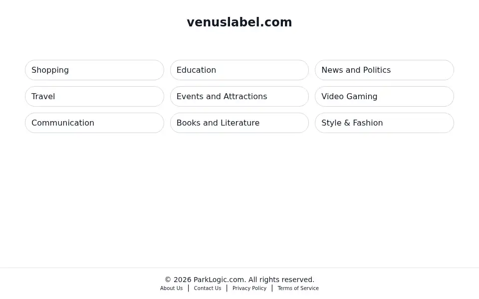 Screenshot of venuslabel.com