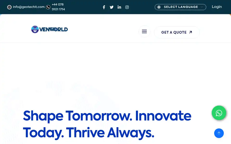 Screenshot of venworldglobal.org