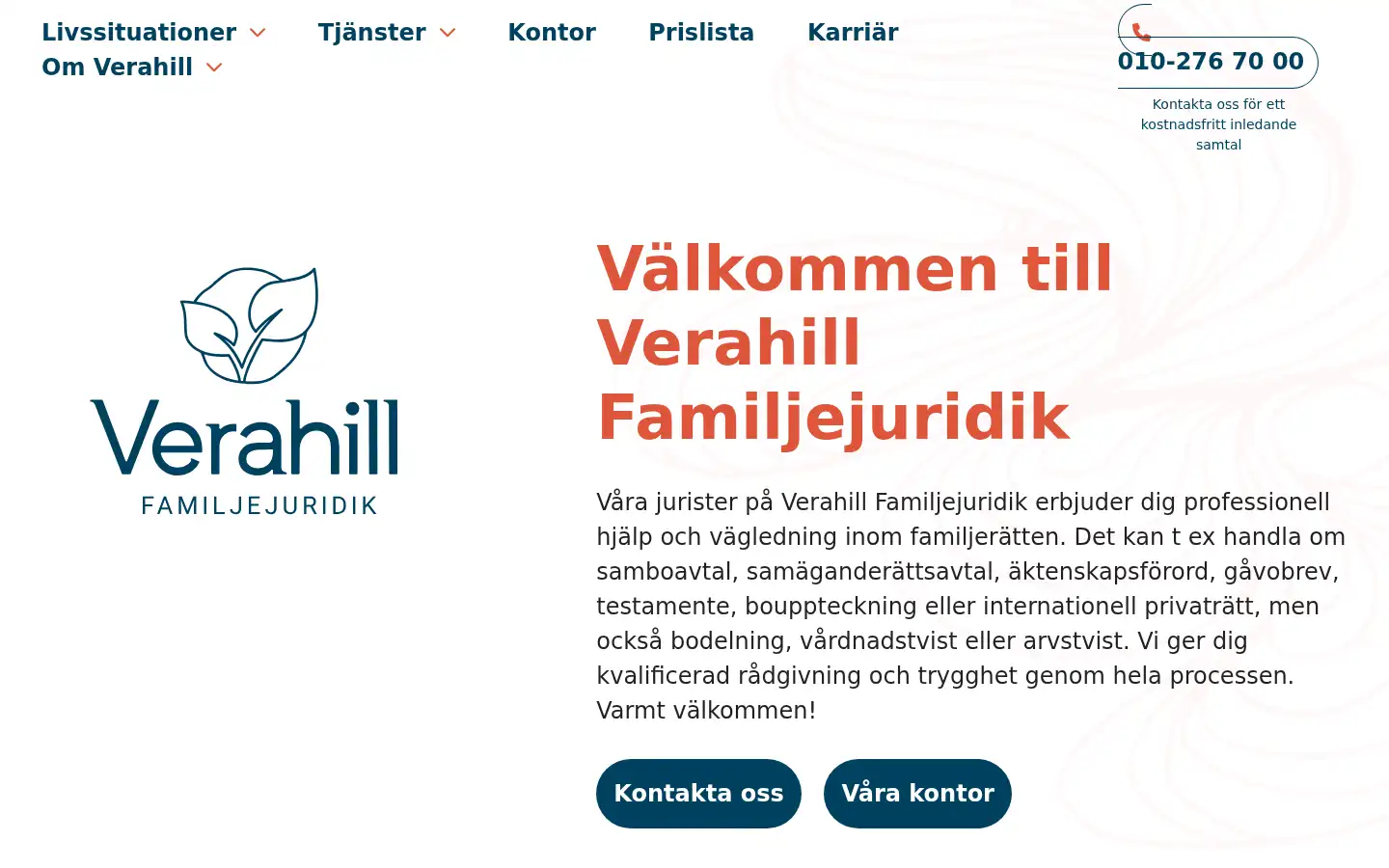 Screenshot of verahill.se