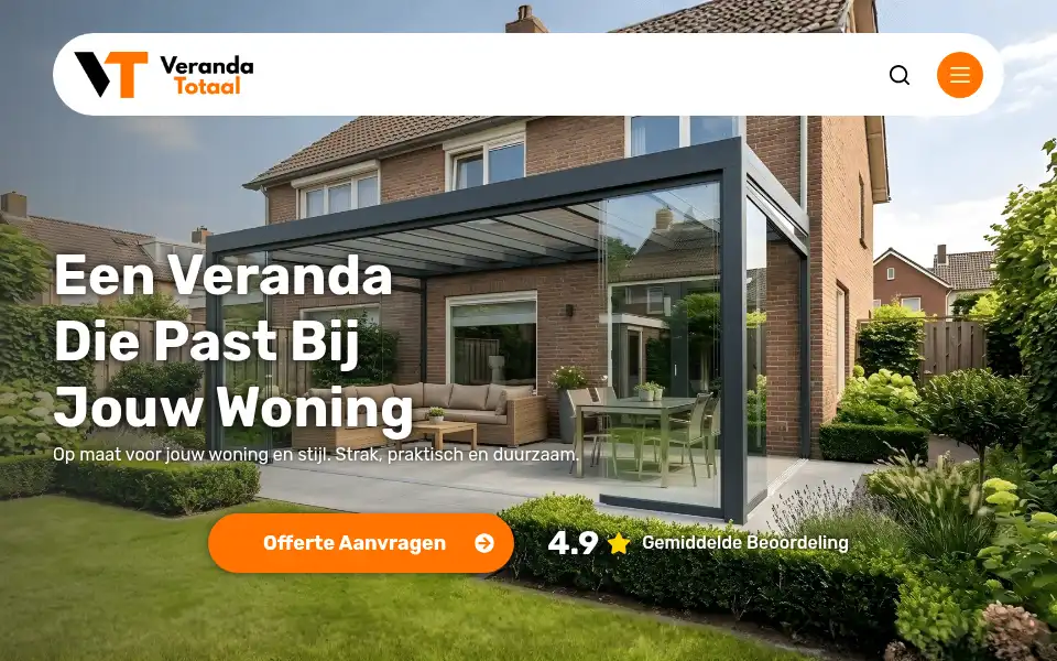Screenshot of veranda-totaal.nl