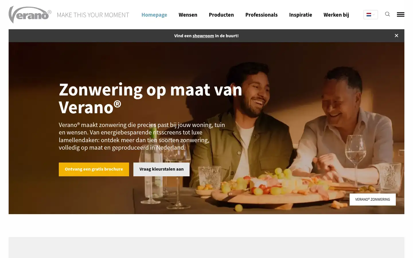 Screenshot of verano.nl