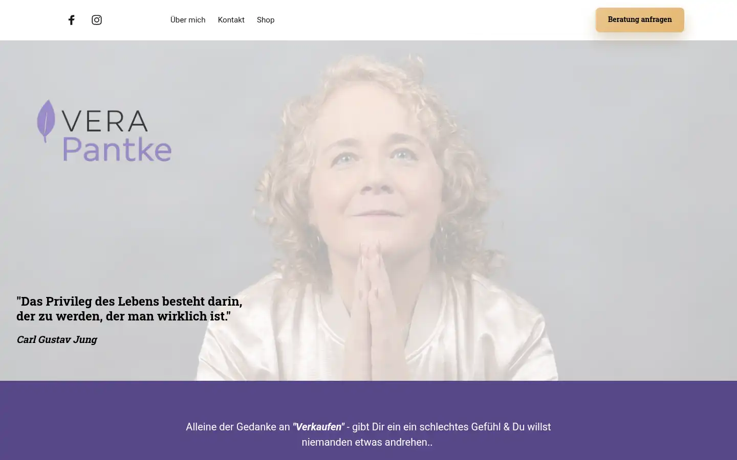 Screenshot of verapantke.de