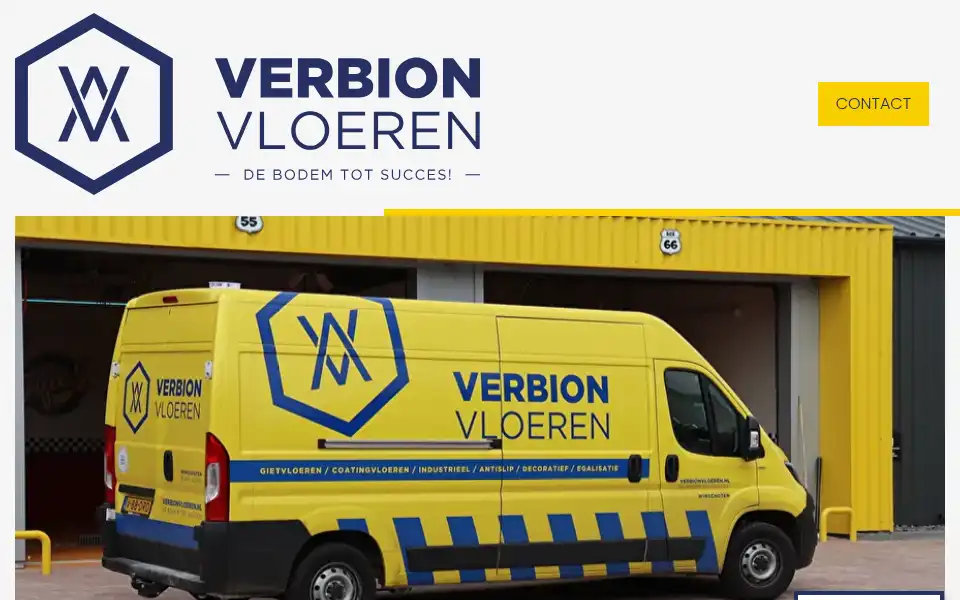 Screenshot of verbionvloeren.nl