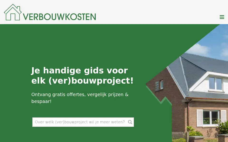 Screenshot of verbouwkosten.com