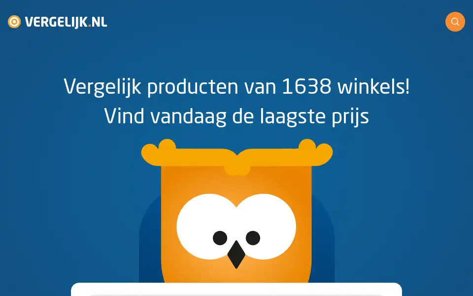 Screenshot of vergelijk.nl