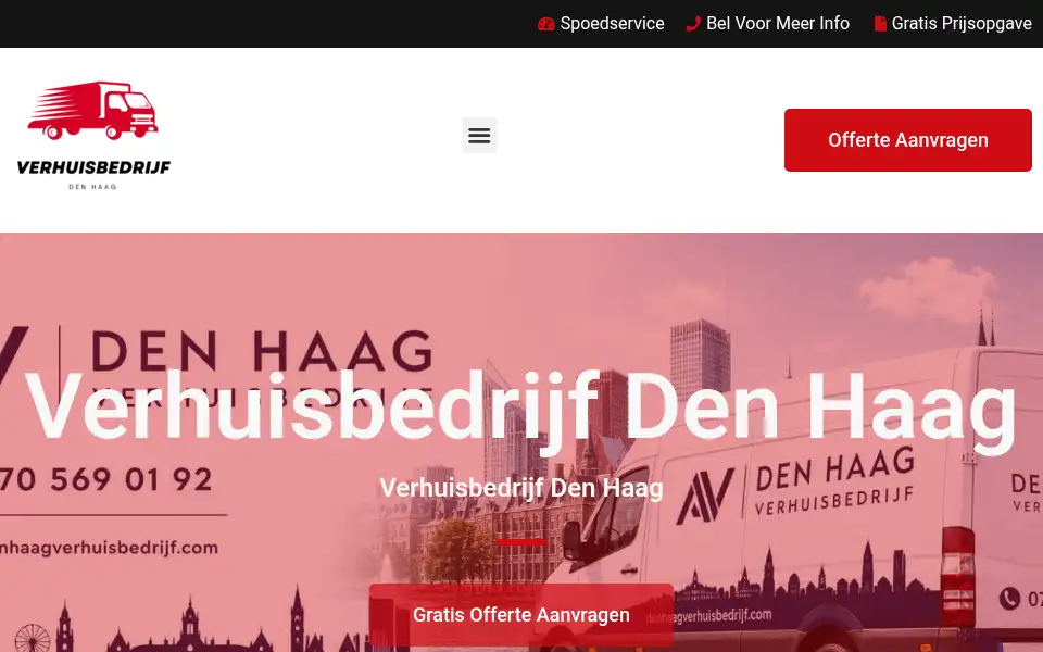 Screenshot of verhuisbedrijfdenhaag.net