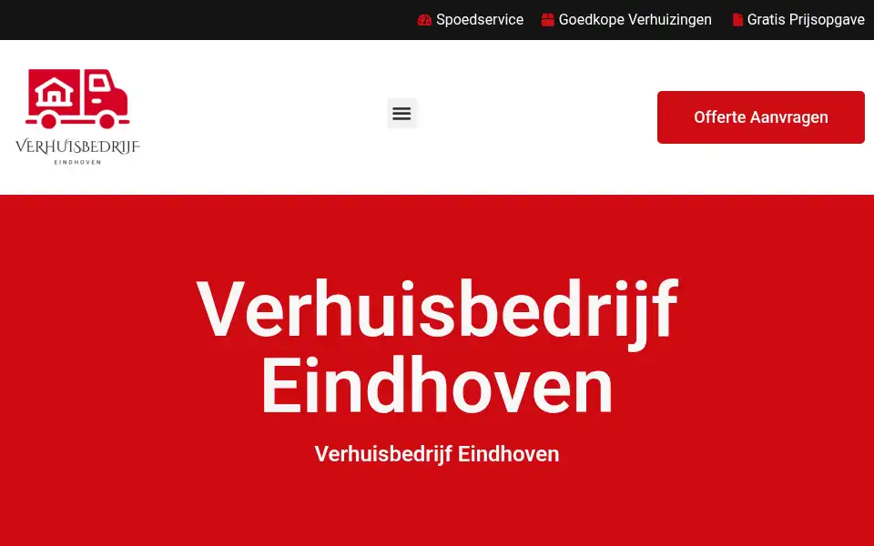 Screenshot of verhuisbedrijfeindhoven.net
