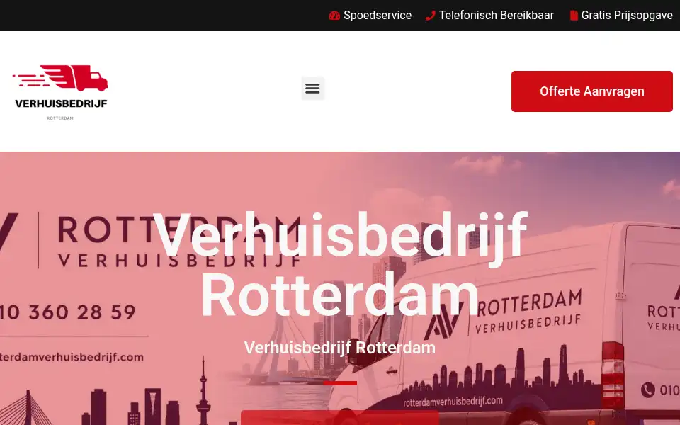 Screenshot of verhuisbedrijfrotterdam.net
