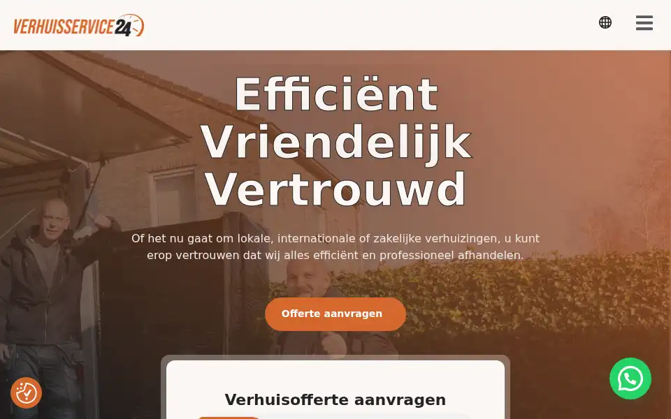 Screenshot of verhuisservice24.nl