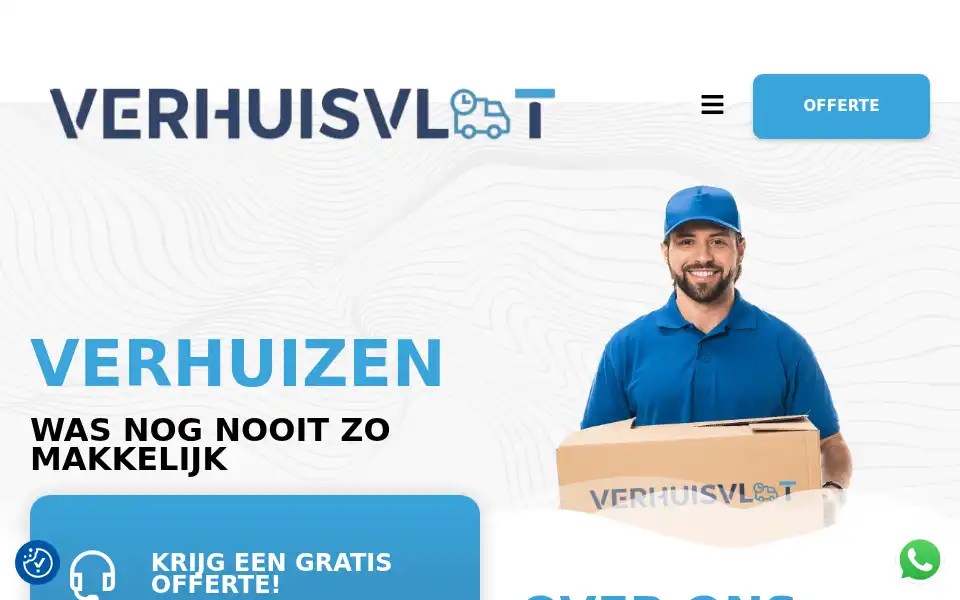 Screenshot of verhuisvlot.nl