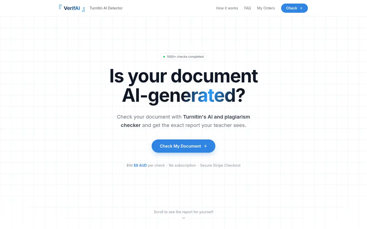 Screenshot of verifai.today