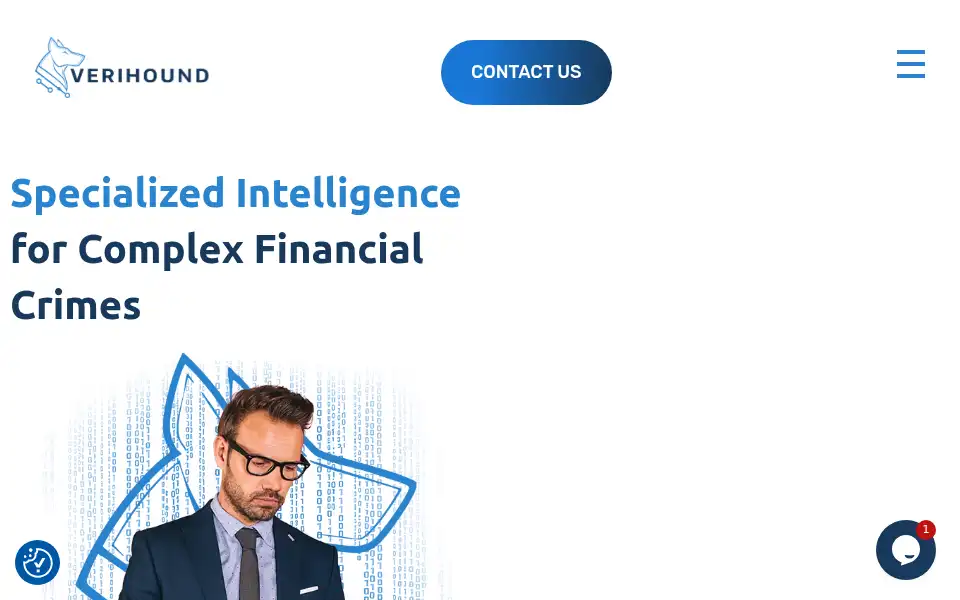 Screenshot of verihound.com