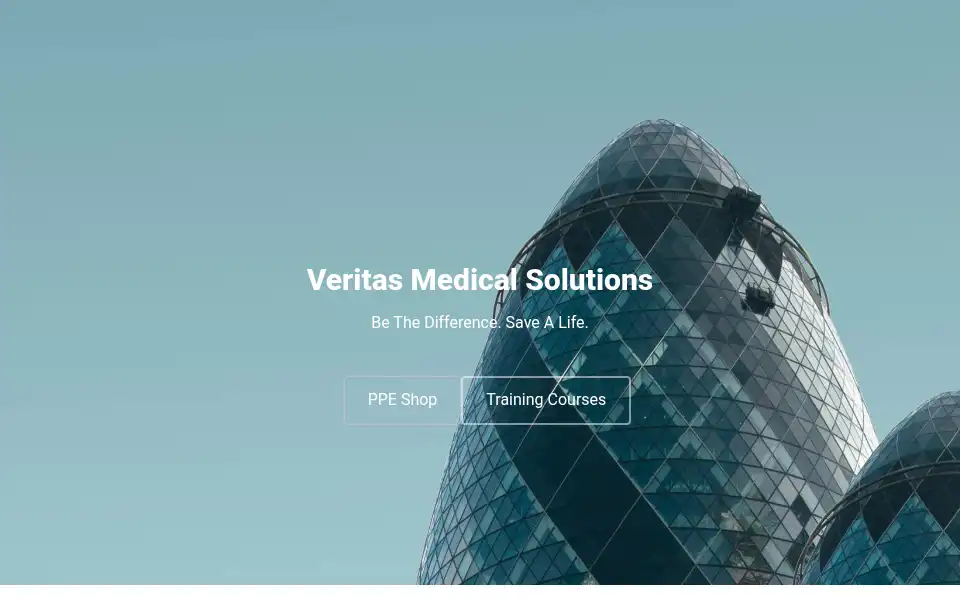 Screenshot of veritasmedicalsolutions.co.uk