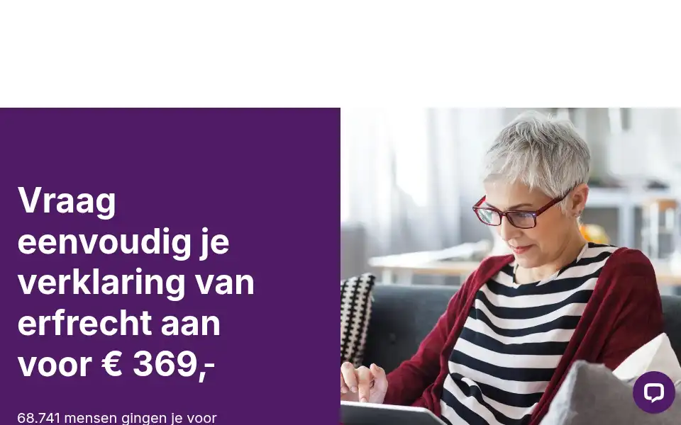 Screenshot of verklaringvanerfrecht.nl