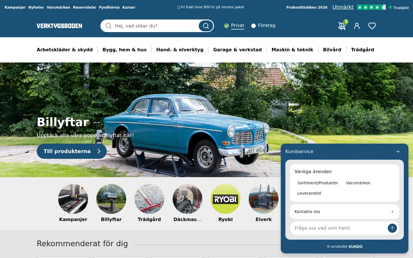 Screenshot of verktygsboden.se