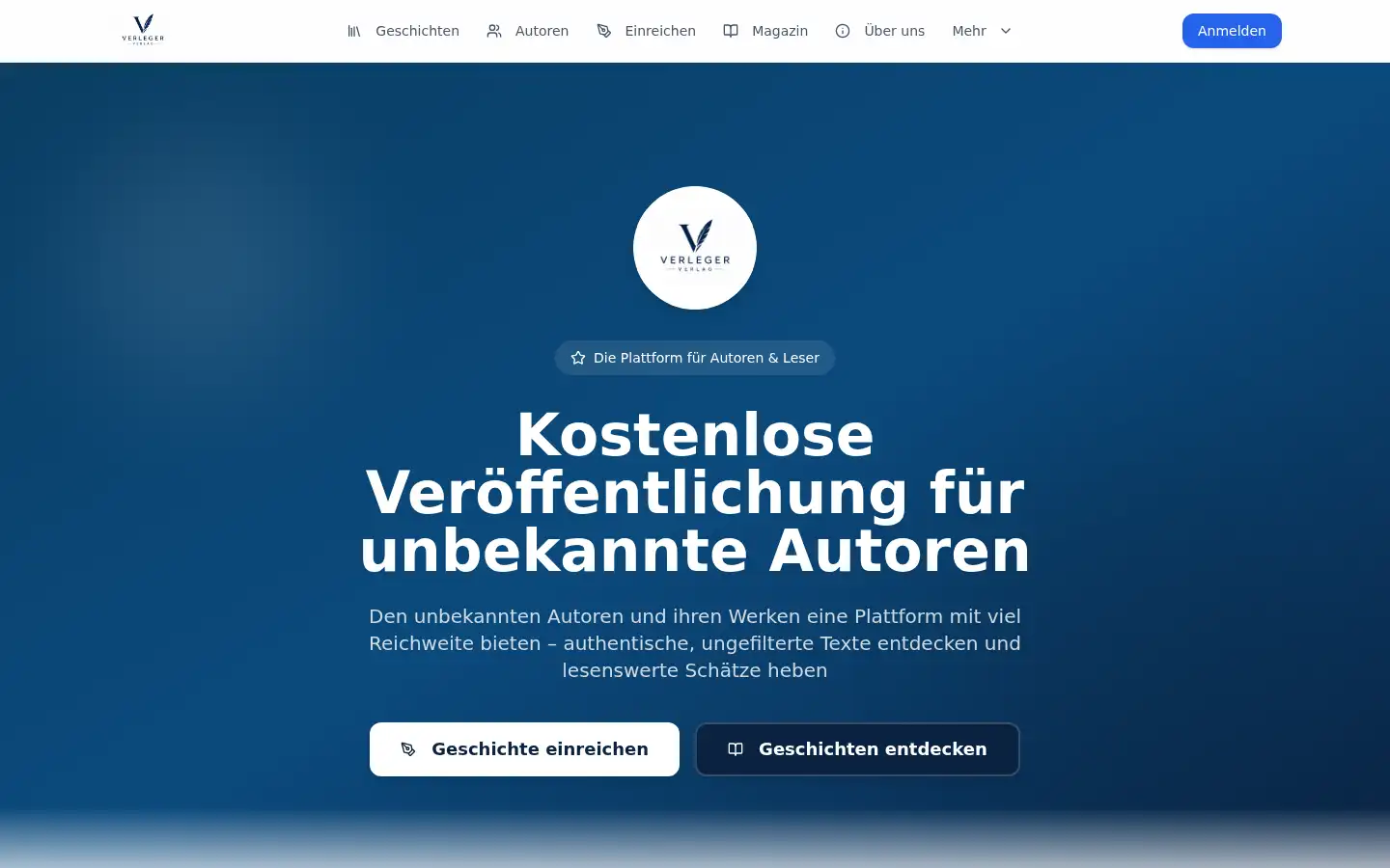 Screenshot of verleger-verlag.com