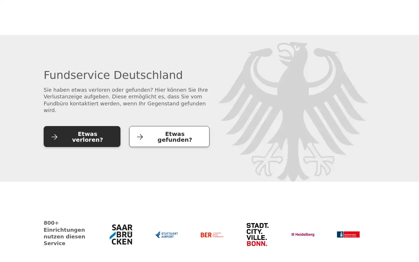 Screenshot of verlustsache.de