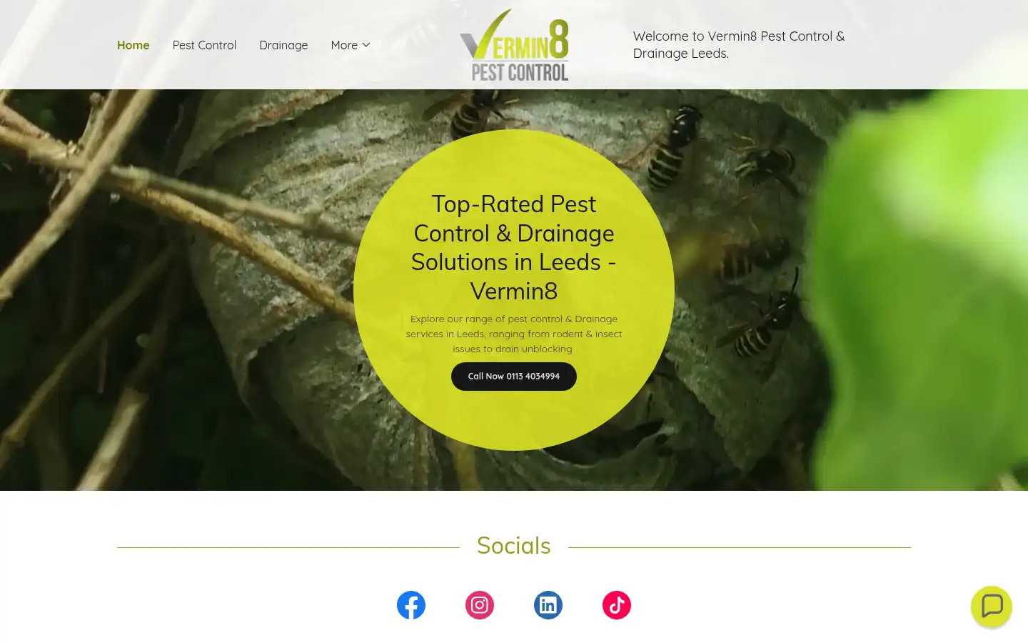 Screenshot of vermin8.co.uk